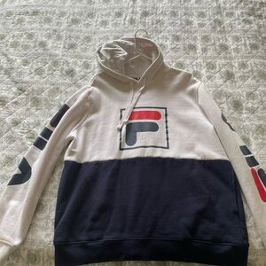 Fila Classic White Hoodie lightly used